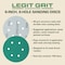 Legit Grit 6 inch Sand paper Disc, 6-Hole, 80 Grit, 100PK LG6-680-100 - alternate 3
